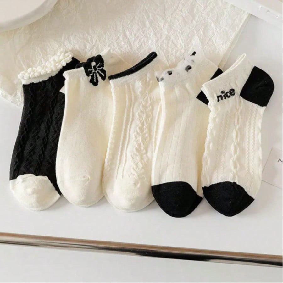 No Show Sock Women - 5 Pairs Boat Socks for Ladies