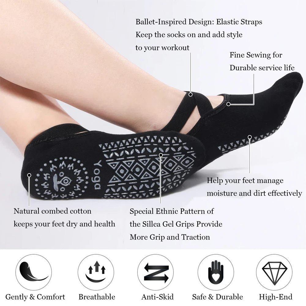 1Pair Yoga Socks for Women Non - đánh giá và giá Grip Sock Yoga